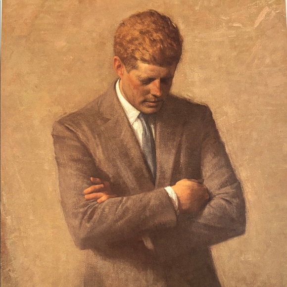 Other - John F Kennedy Art Print of Aaron Shikler 1970 White House Portrait